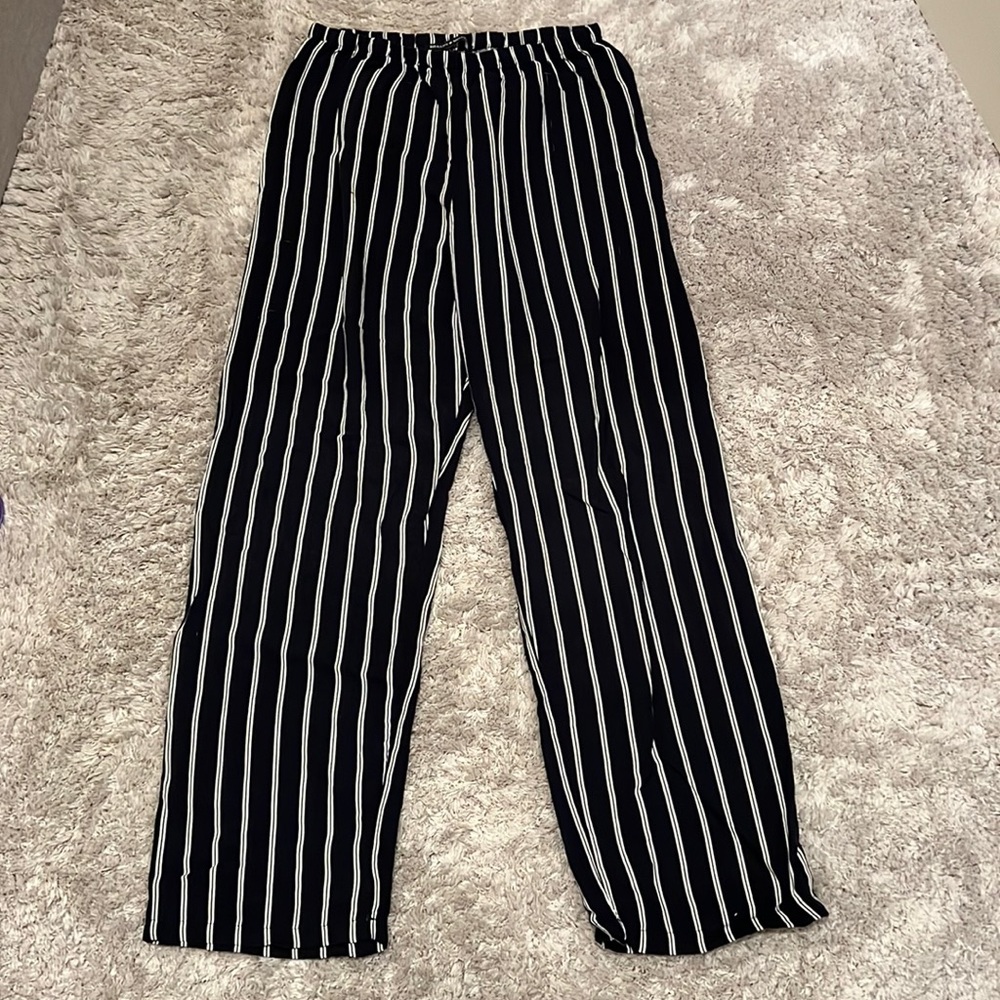Navy and White Brandy Melville Pants